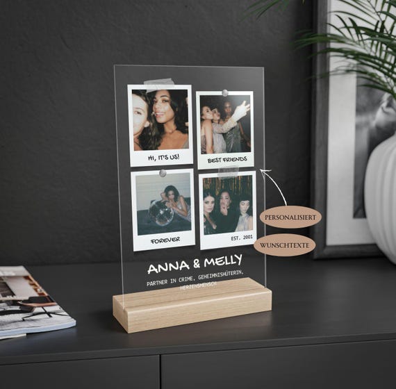 Personalisiertes Acrylglasbild Beste Freundinnen Geschenk Dank Freundin Freundschaft Geschenk Besties Geburtstagsgeschenk Weihnachten Bilder