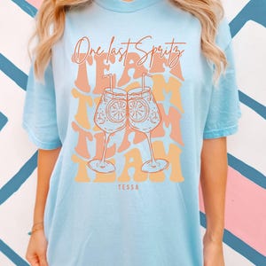 JGA Shirts personalisiert Aperol Spritz Braut T-Shirt Junggesellinnenabschied TShirts JGA Party Shirt Geschenk Trauzeugin Brautjungfer Crew image 14