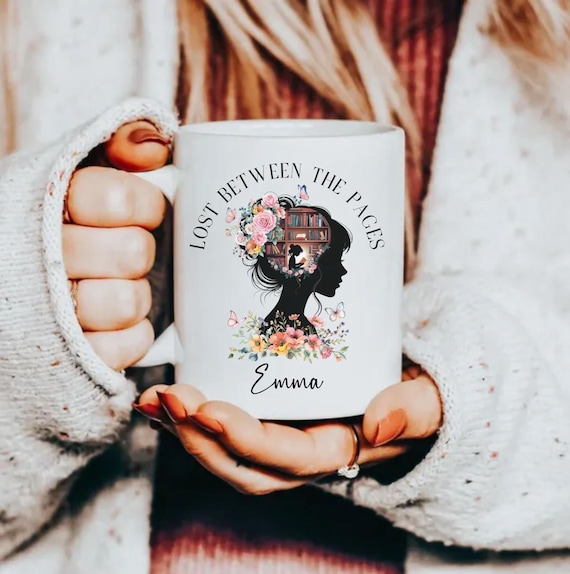 Personalisierte Buchliebhaber Tasse Geschenk Bücherwurm Geburtstagsgeschenk Weihnachten Book Club Book Club Bücher Kaffeetasse Bookish Merch