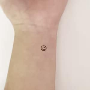 Happy Face Temporary Tattoo (Set of 3)