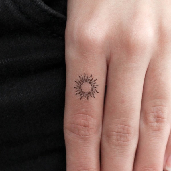 Tatouage temporaire Tiny Sun (Ensemble de 3)