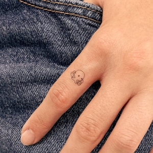 Tiny Octopus temporäres Tattoo (3er Set)