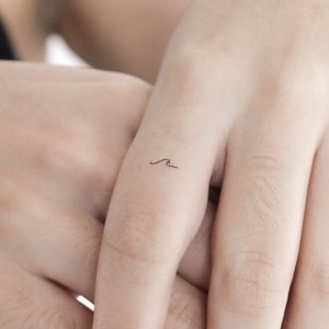 Tiny Wave Temporary Tattoo (Set of 3)