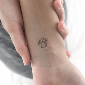 Aufgeblasener Kugelfisch temporäre Tattoo (3er Set)