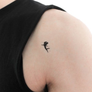 Little Fairy Silhouette Temporary Tattoo (Set of 3)