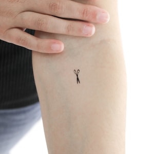 Scissors Temporary Tattoo (Set of 3)