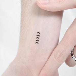 Little One Direction Five Arrows Tribute Temporary Tattoo (Set of 3)