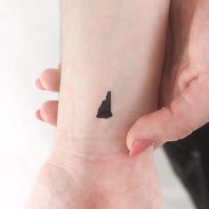 New Hampshire Karte temporäres Tattoo (3er Set)