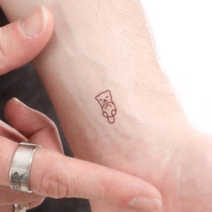 Tijdelijke tattoo kleine otter (set van 3)