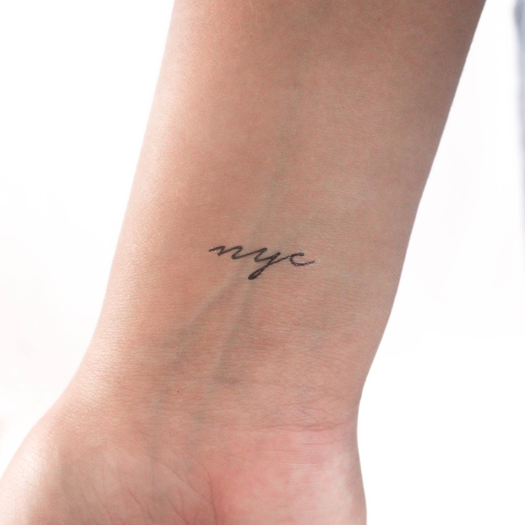 New York City Tattoo アメリカ　刺青　洋書　英語　匿名配送 Nyc Temporary Tattoo (set of 3) - Etsy Canada