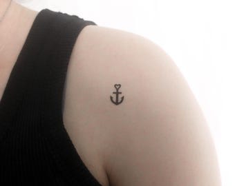 Tatuaggio Temporaneo Ancoraggio Amore (Set di 3)