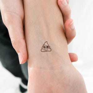 Tiny Poop Temporary Tattoo (Set of 3)