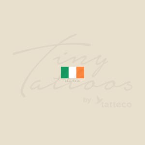 Flag Of Ireland Temporary Tattoo (Set of 3)