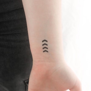 Liam Payne Four Arrows Tribute Temporary Tattoo (Set of 3)