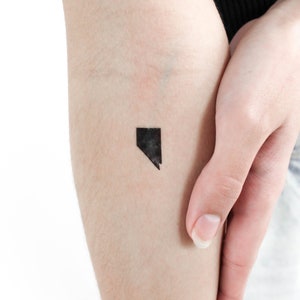 Nevada Karte temporäres Tattoo (3er Set)