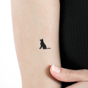 Tiny German Shepherd Temporary Tattoo (Set of 3)