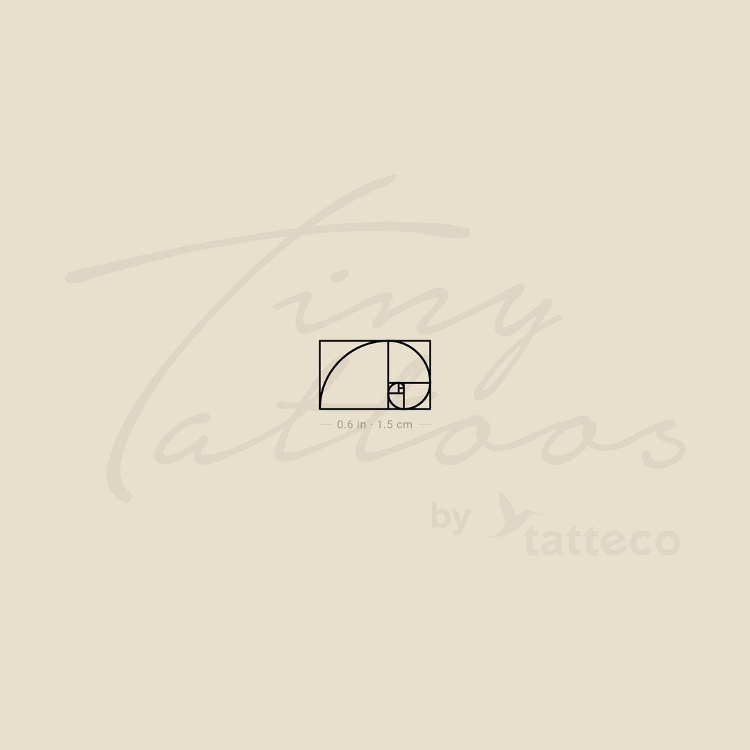 Little Golden Spiral Temporary Tattoo set of 3 - Etsy