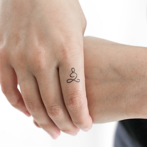Little Meditator Breathe Symbol Temporary Tattoo (Set of 3)