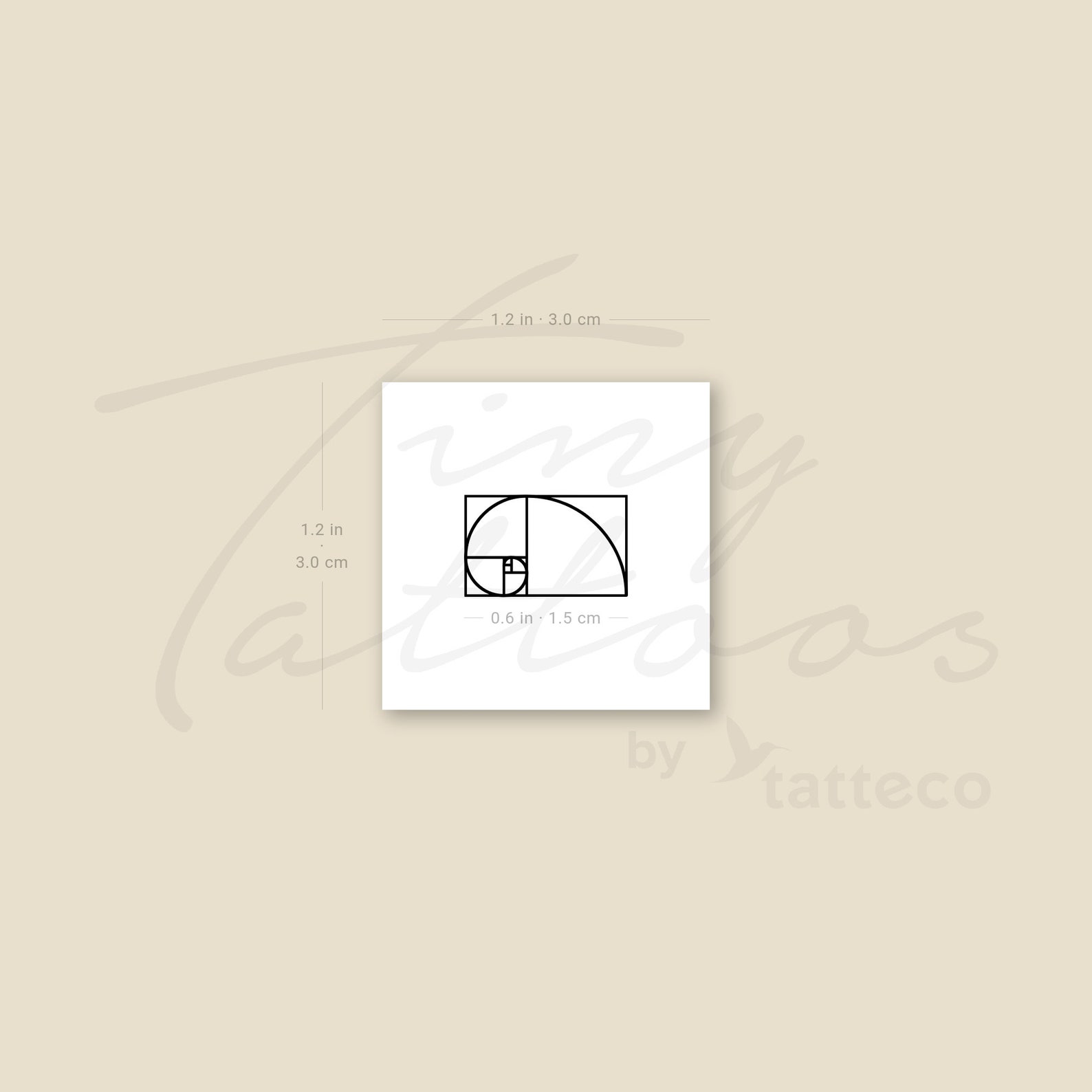 Little Golden Spiral Temporary Tattoo (set of 3) - Etsy
