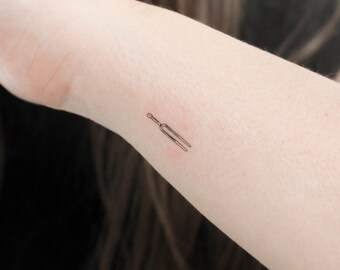 Tatuaje temporal de diapasón (juego de 3)