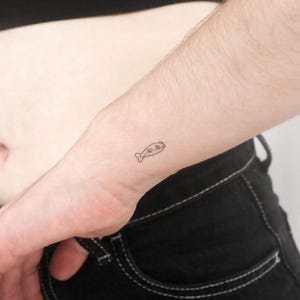 Kugelfisch temporäres Tattoo (3er Set)