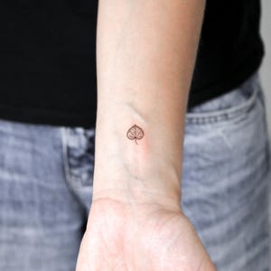 Aspen Leaf Temporary Tattoo (Set of 3)