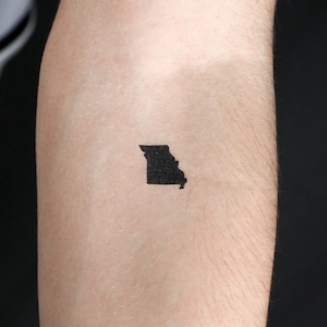 Missouri Karte temporäres Tattoo (3er Set)