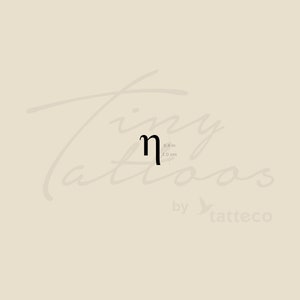 Eta η Tatuaje Temporal (Conjunto de 3)