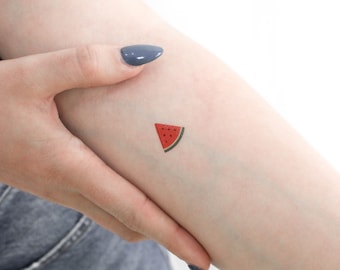 Watermelon Slice Temporary Tattoo (Set of 3)