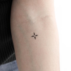 Star Ornament Temporary Tattoo (Set of 3)