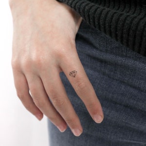 Tiny Diamond Temporary Tattoo (Set of 3)