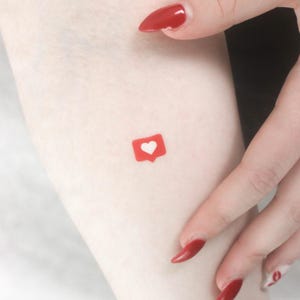 Like Icon Temporary Tattoo (Set of 3)