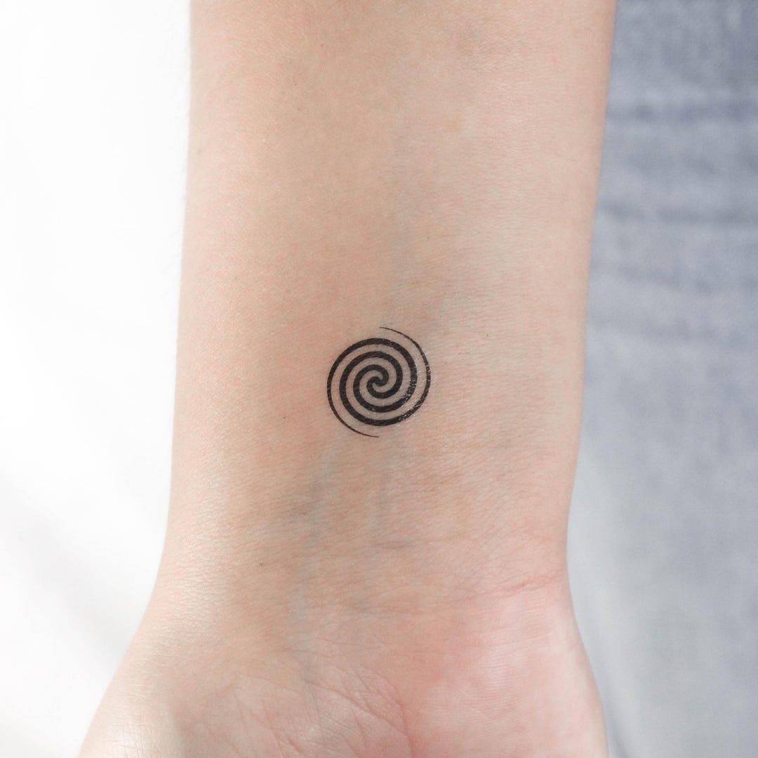 Little Fermat's Spiral Temporary Tattoo (set of 3) - Etsy