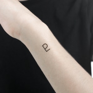 Pluto Planetary Symbol Temporary Tattoo (Set of 3)