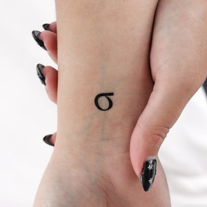 Sigma σ Tatuaje Temporal (Juego de 3)
