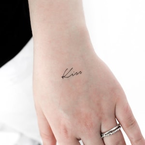 Kiss Temporary Tattoo (Set of 3)