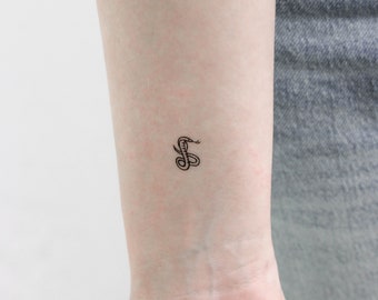 Kobra temporäres Tattoo (3er Set)