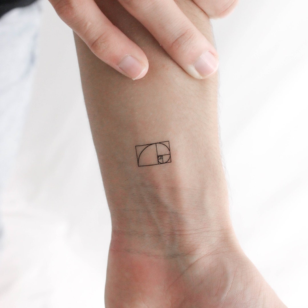 Little Golden Spiral Temporary Tattoo (set of 3) - Etsy