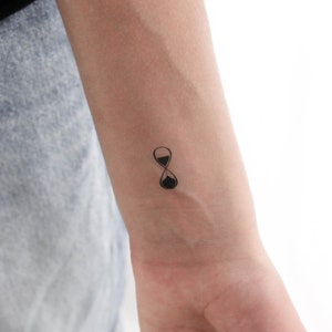 Infinity Hourglass Temporary Tattoo (Set of 3)