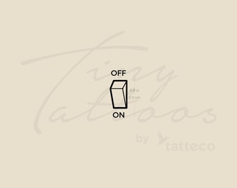 Minimalist Switch Temporary Tattoo (Set of 3)