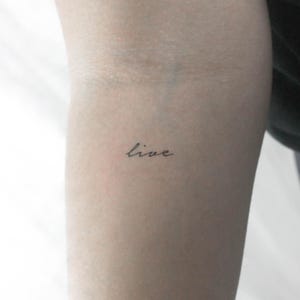 Leben temporäres Tattoo (3er Set)