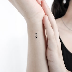 Tiny Hummingbirds Temporary Tattoo (Set of 3)