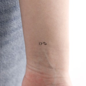 Tiny I Am Greater Than The Highs And Lows Temporary Tattoo (Set of 3)