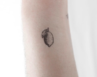 Lemon Temporary Tattoo (Set of 3)