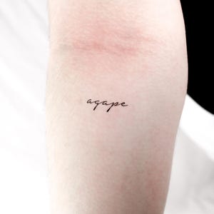 Tatuaggio temporaneo Agape (set di 3)