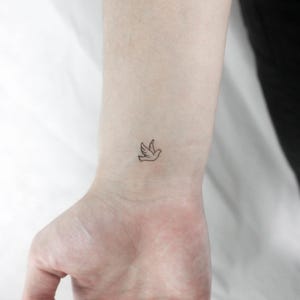 Tiny Dove Temporary Tattoo (Set of 3)