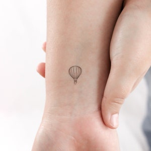 Tatuaggio Temporaneo Mongolfiera (Set di 3)