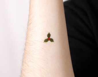 Weihnachtsstern temporres Tattoo (3er Set) - Etsy.de