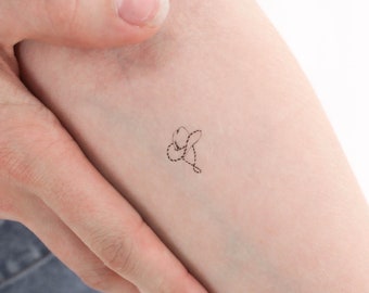 Tiny Cowboy Hat Temporary Tattoo (Set of 3)