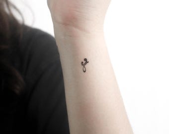 Tatuaje temporal pequeño de madre e hija (juego de 3)